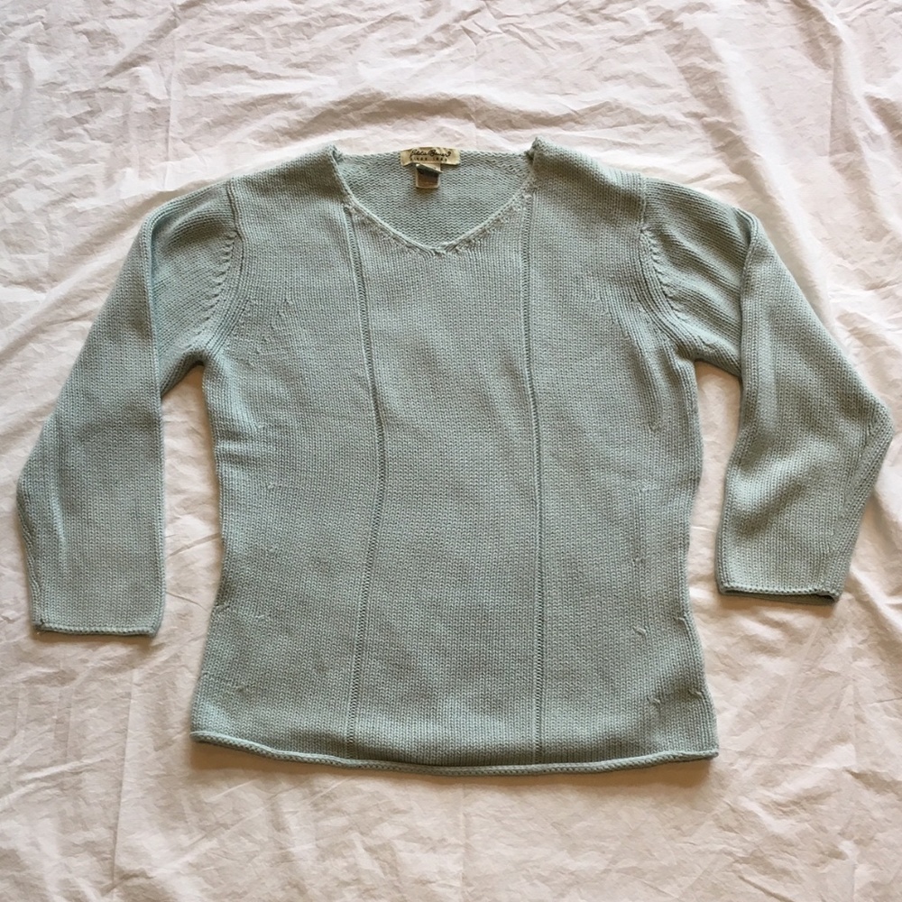 Eddie Bauer 3/4 Sleeve Sweater, M Tall,